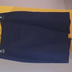 Navy blue pencil skirt